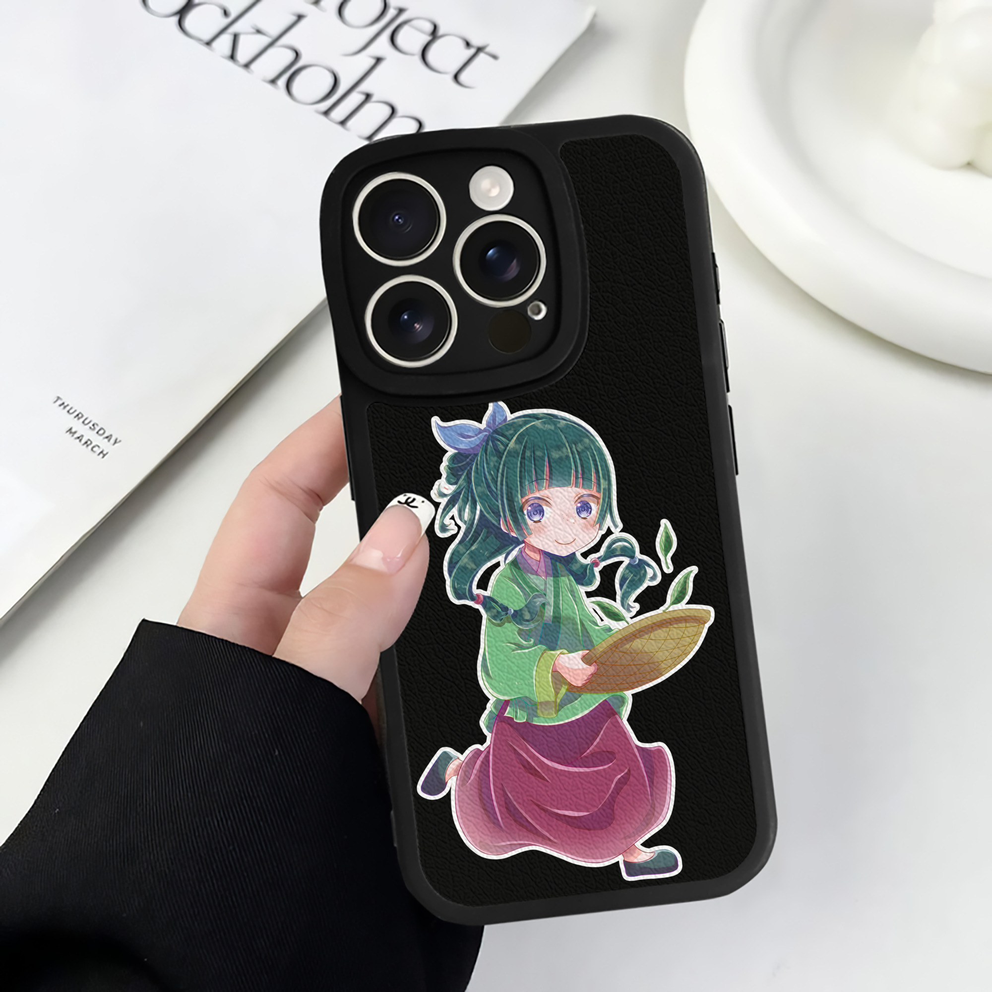 薬屋のひとりごと The Apothecary Diaries 【iPhone 16シリーズ対応】シリコンスマホケース（レザー調） 材質：シリコン